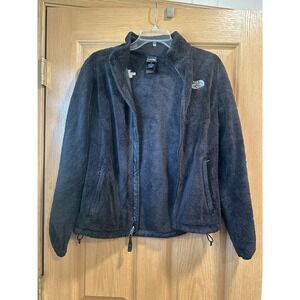 The North Face Women's Fleece Jacket Black Full Zip Size S